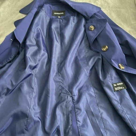 London Fog blue rain trench coat - Picture 7 of 11